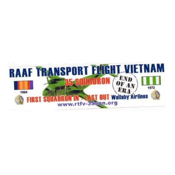 RAAF RTFV Bumper Sticker - $5ea. Includes Postage