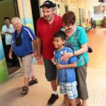 Ted and Julie Strugnell with their "adopted" son.  Sambo looking on!!